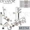 Bristan Club Basin Mixer Pop-Up Waste Tap Spares